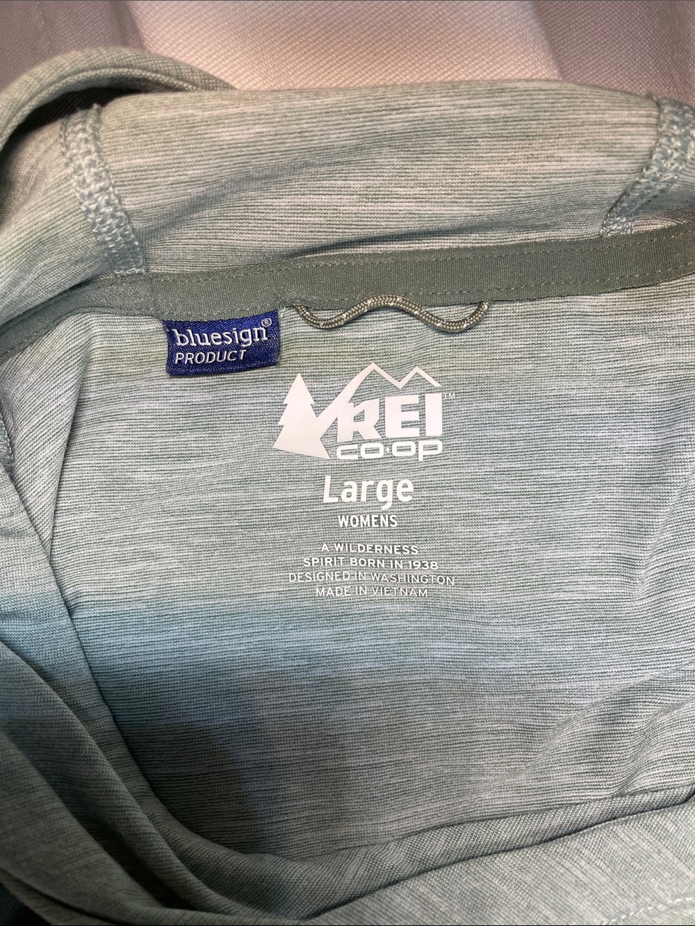 REI Sahara Shade Light Sage Hooded Pullover - Women Size Large - Picture 2 of 10